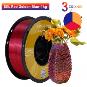 PLA Seda Kingroon Tricolor (Rojo-Oro-Azul) 1Kg